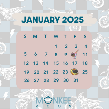 January Calendar Breakdown - Monkeeroos