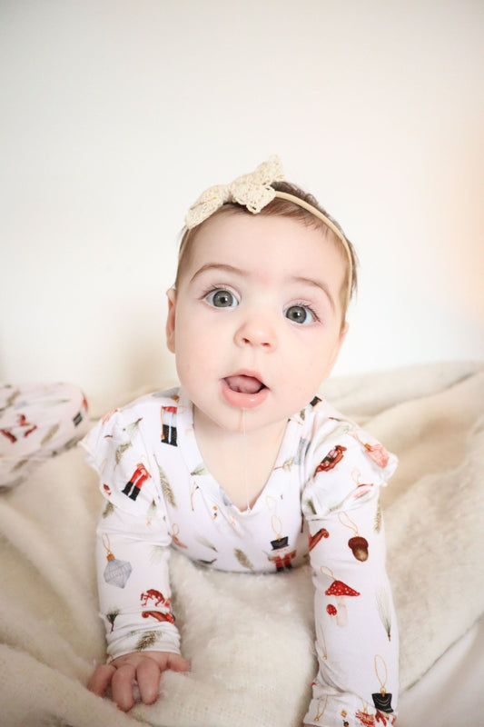 0 - 3m Nutcracker Bodysuit Twirl Dress - Monkeeroos