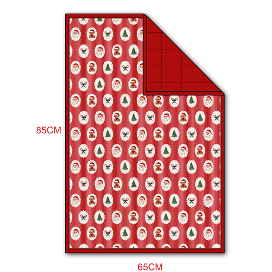 Classic Christmas Quilted Blanket