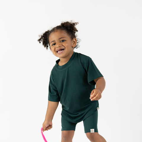 Sea Moss Toddler Biker Shorts