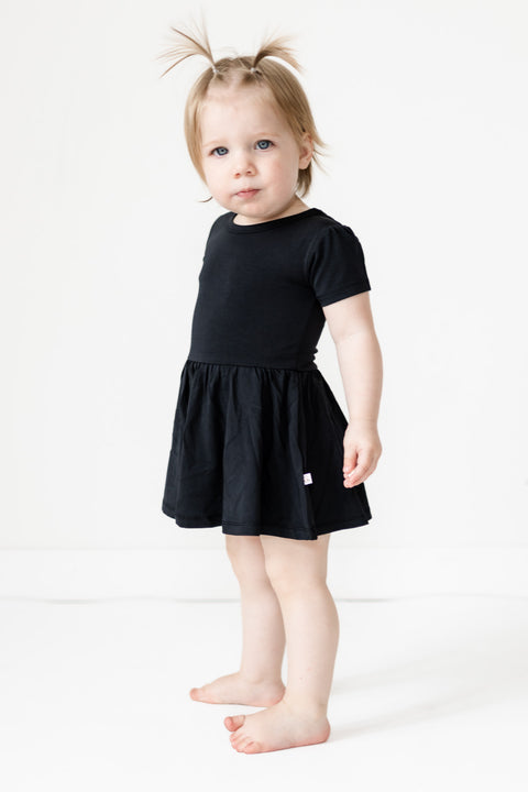 Jet Short Sleeve Bodysuit Twirl Dress