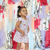 3 - 6m Groovy Birthday Bodysuit Twirl Dress - Monkeeroos