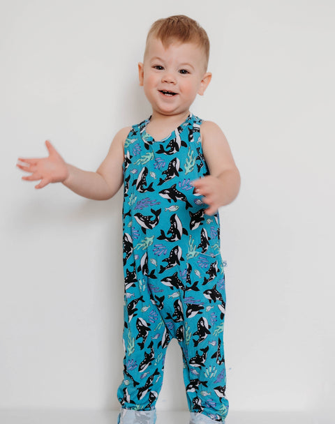 Under The Sea Racerback Pocket Romper