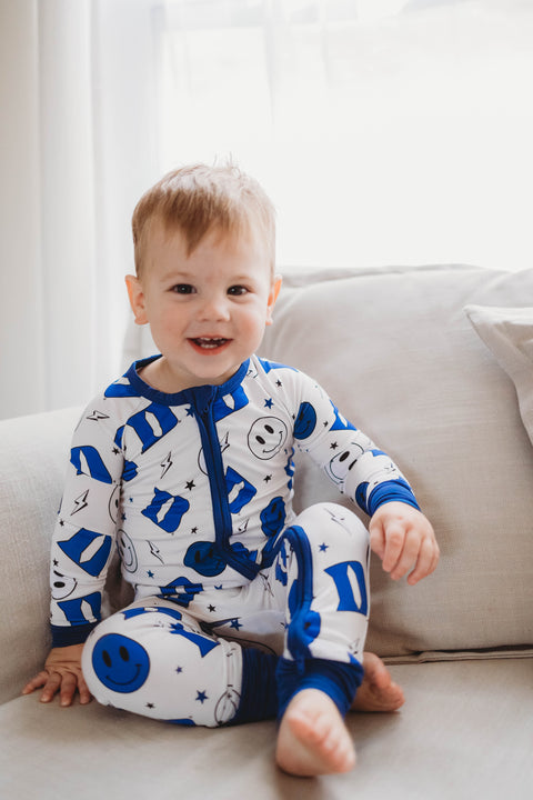 Duke University® Blue Smiley Romper