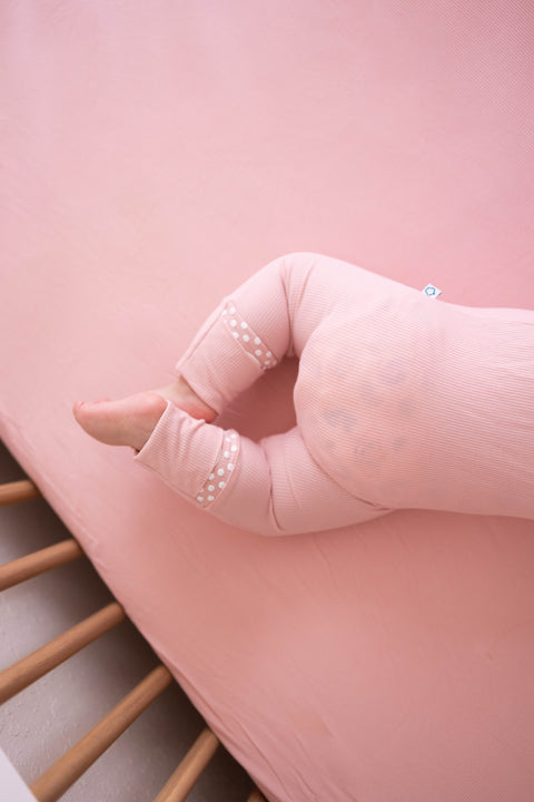 Blush Crib Sheet