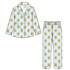 Blue Gingerbread Youth Unisex Button Down Set