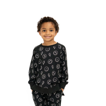 6Y Electric Smiles Toddler Crew Neck Sweatshirt