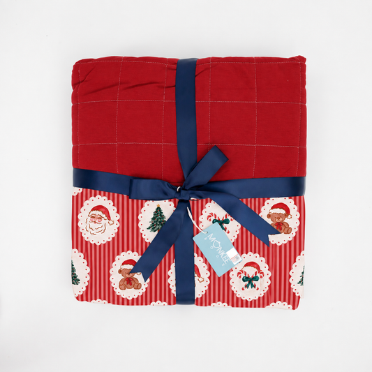 Classic Christmas Quilted Blanket