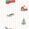 Little Red Truck Adult Unisex Button Down Set