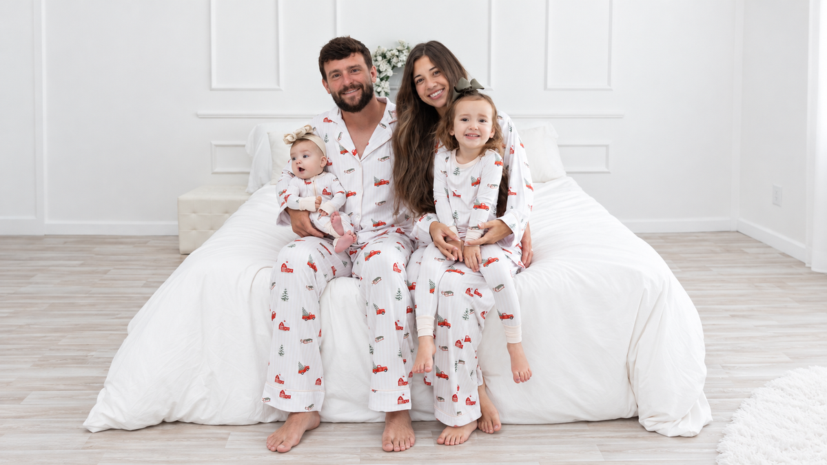 Family matching Christmas pajamas 