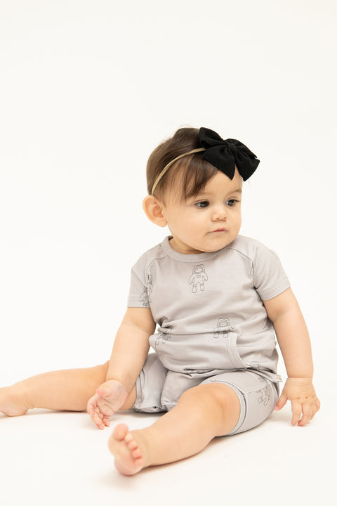 Astronauts Pocket Shortie Romper