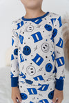 Duke University® Blue Smiley Toddler PJs