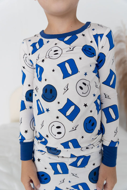 Duke University® Blue Smiley Toddler PJs