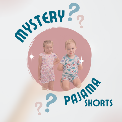 MYSTERY PRINT Pajama Short Sets