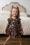 Autumn Bloom Bodysuit Twirl Dress - Monkeeroos