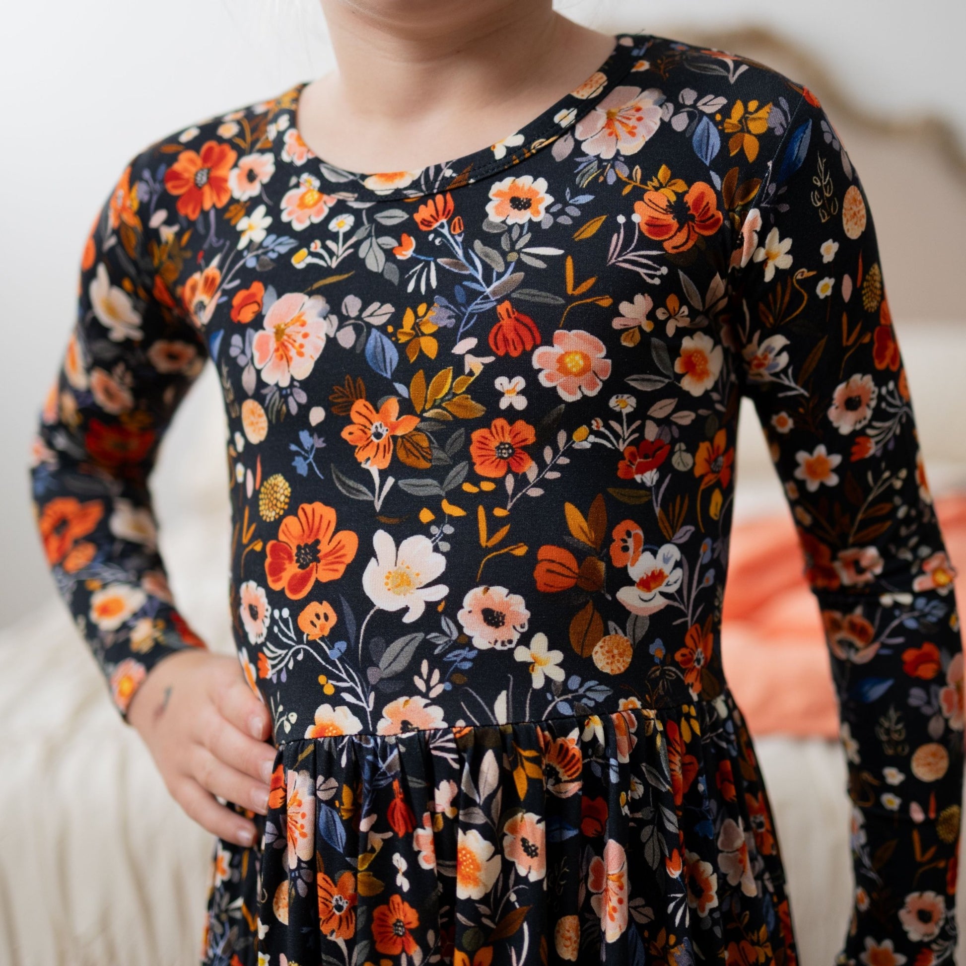 Autumn Bloom Twirl Dress - Monkeeroos
