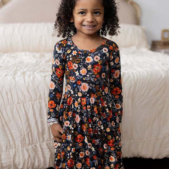 Autumn Bloom Twirl Dress - Monkeeroos