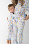 Silly Goose Blue Toddler PJs
