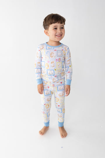 Silly Goose Blue Toddler PJs