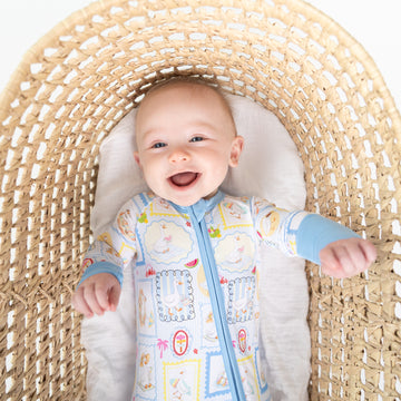 Silly Goose Blue Baby PJs