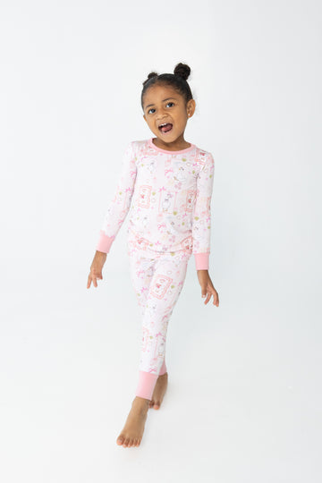 Silly Goose Pink Toddler PJs
