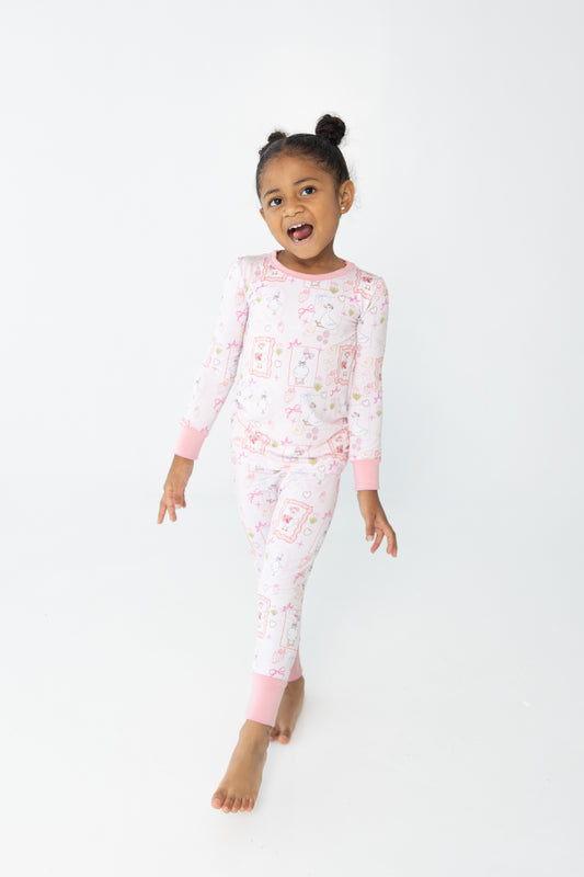 Silly Goose Pink Toddler PJs