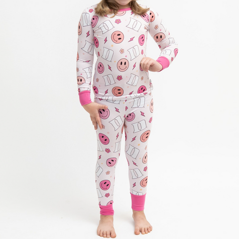 Duke University® Pink Smiley 2 Piece Long Set