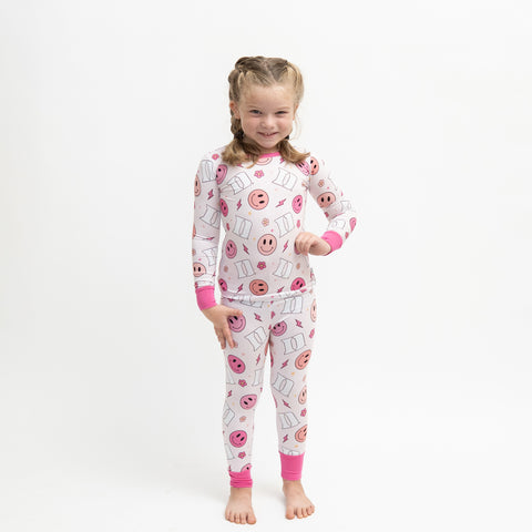 Duke University® Pink Smiley 2 Piece Long Set