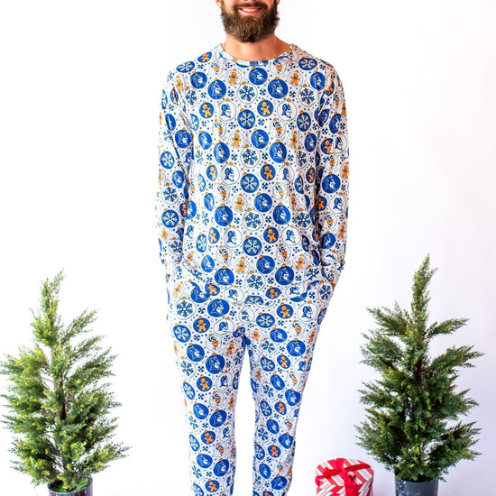 Duke University® Christmas Men's Long Sleeve Shirt - Blue - Monkeeroos
