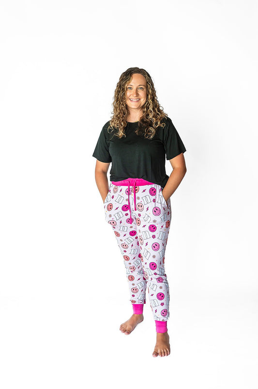 Duke University® Pink Smiley Women's Joggers - Monkeeroos