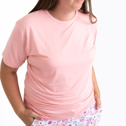 Arctic Princess Solid Peach Women's Tee