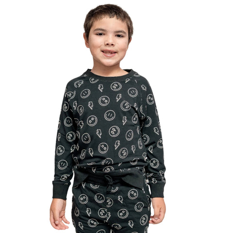 Electric Smiles Toddler Crew Neck Sweatshirt