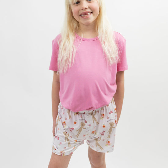 Love Bug Youth Girls Shorts Set - Monkeeroos