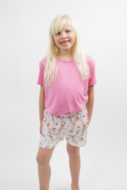 Love Bug Youth Girls Shorts Set - Monkeeroos