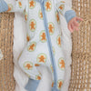 Blue Gingerbread Baby PJs