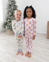 Blue Gingerbread Toddler PJs