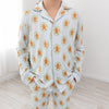 Blue Gingerbread Youth Unisex Button Down Set