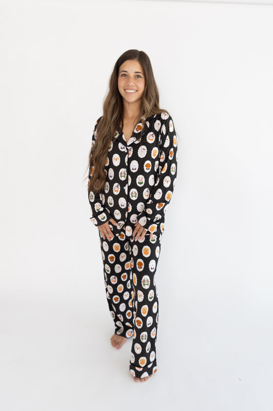 Spooky Pups Adult Unisex Button Down Set
