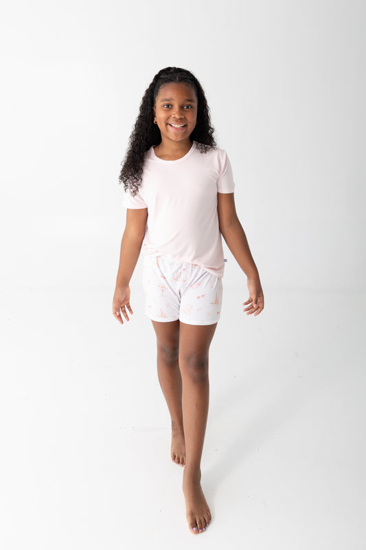 Beach Babe Youth Girls Shorts Set