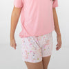 Silly Goose Pink Youth Girls Shorts Set