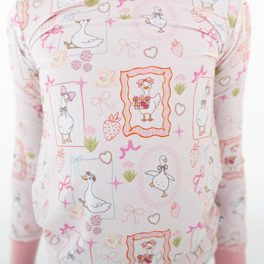 Silly Goose Pink Toddler PJs