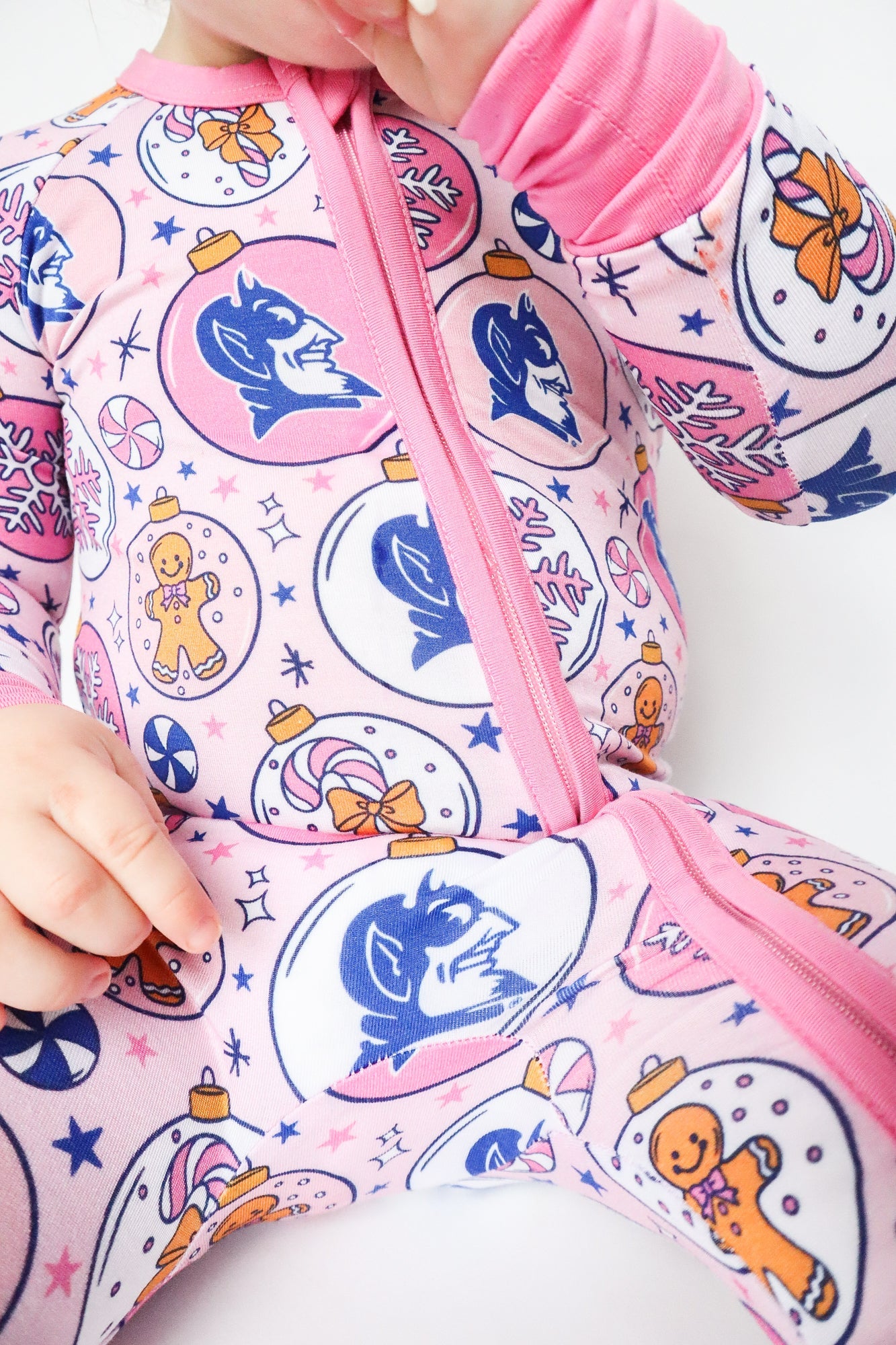 NB Duke University® Christmas Rompers - Pink - Monkeeroos