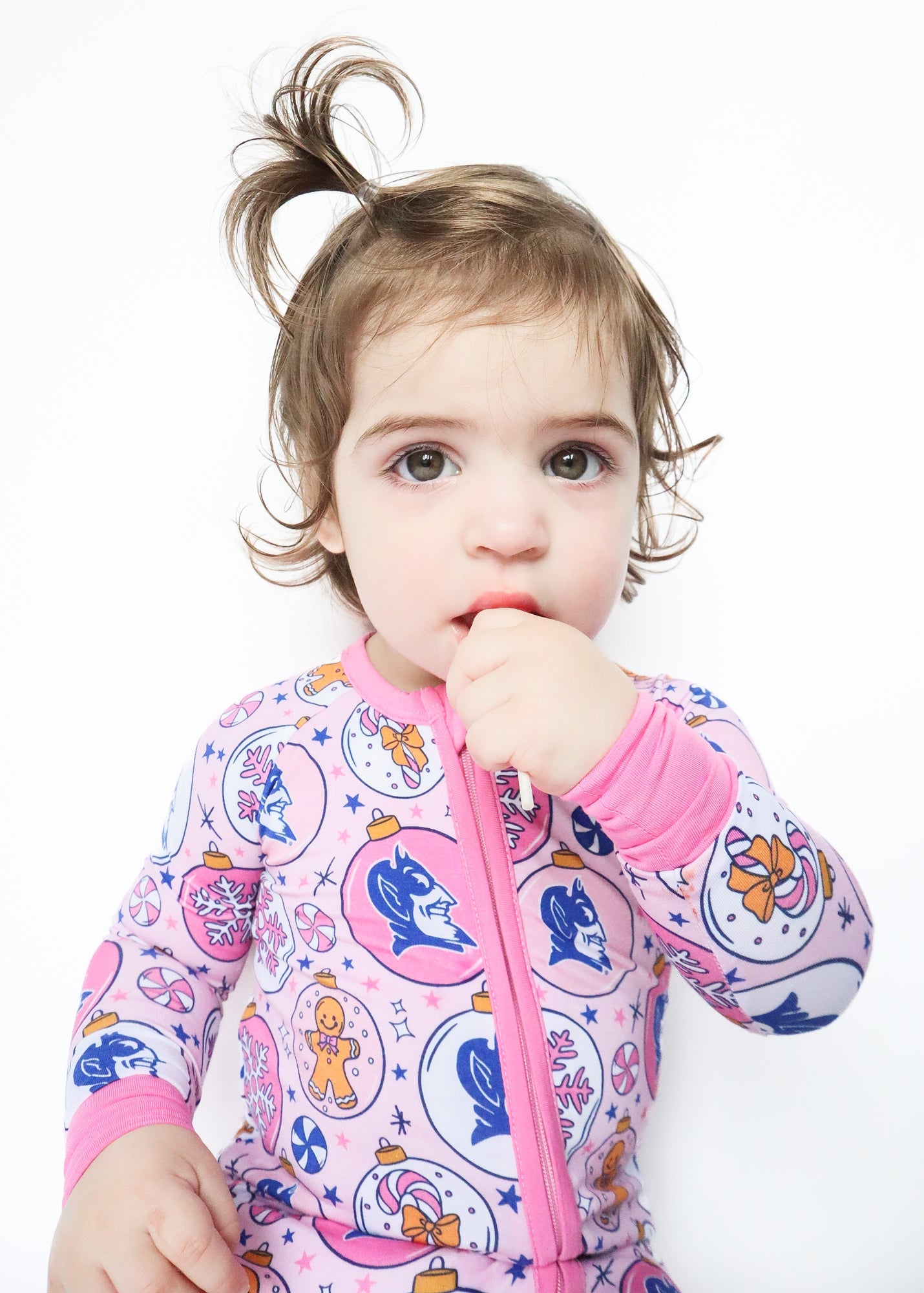 NB Duke University® Christmas Rompers - Pink - Monkeeroos