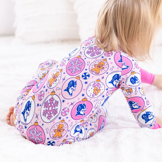NB Duke University® Christmas Rompers - Pink - Monkeeroos