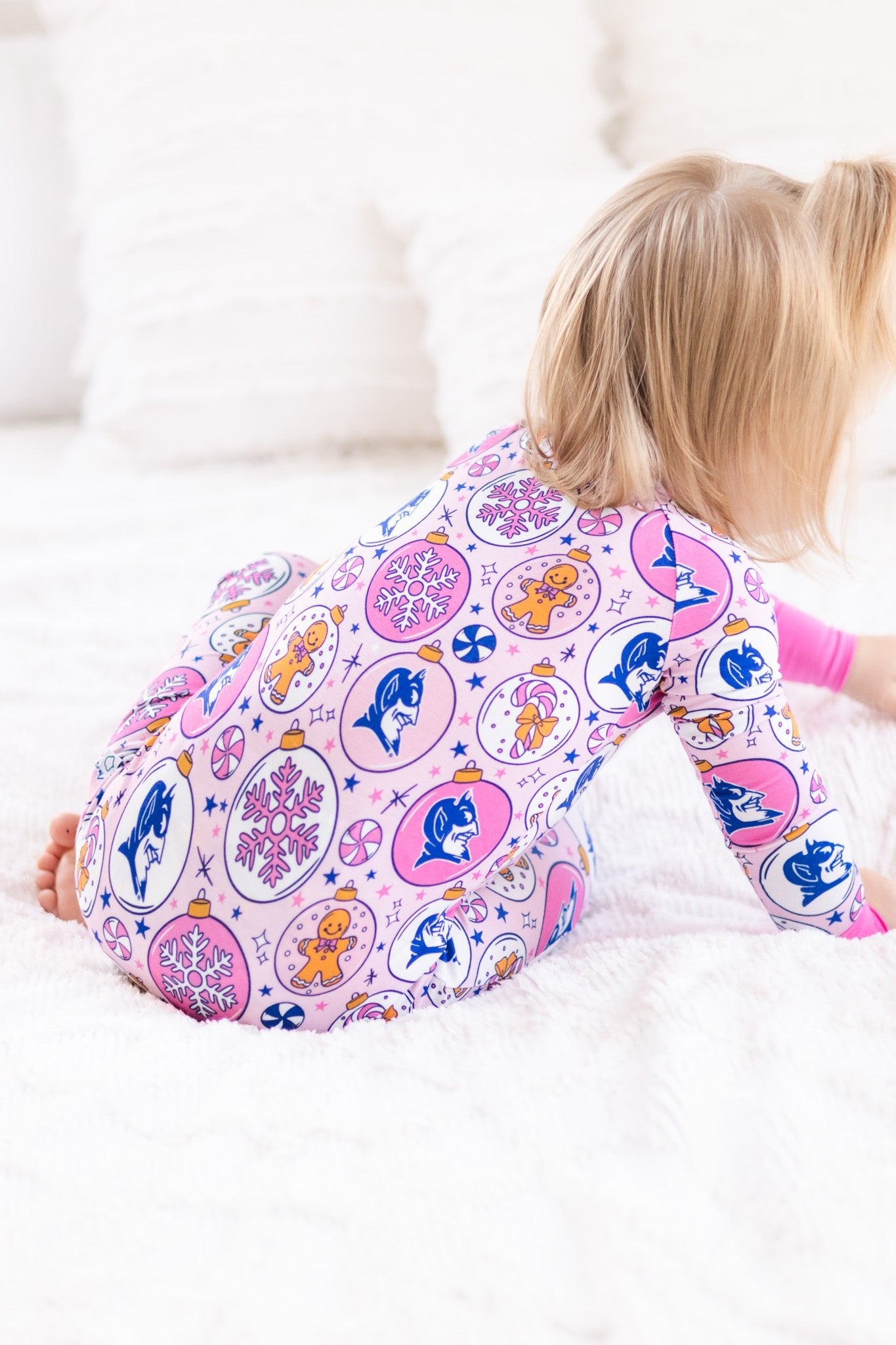NB Duke University® Christmas Rompers - Pink - Monkeeroos