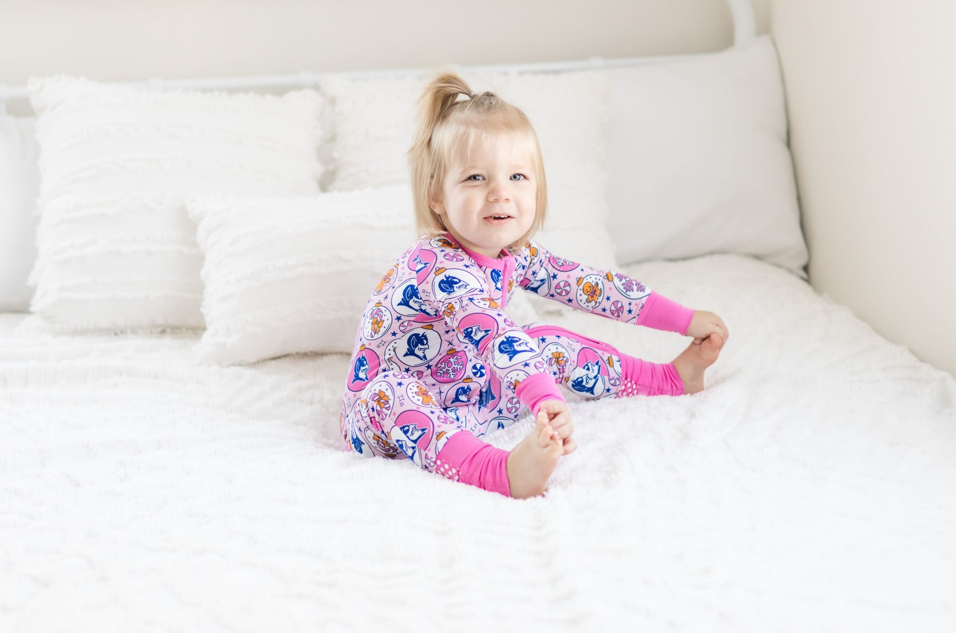 NB Duke University® Christmas Rompers - Pink - Monkeeroos