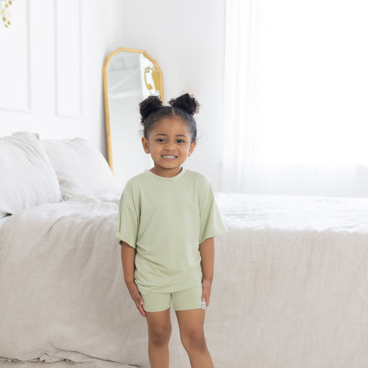 Pistachio Toddler Oversized Short Sleeve T-shirt - Monkeeroos
