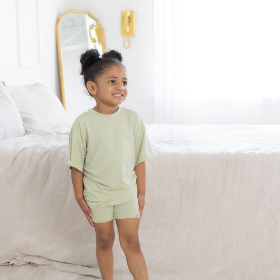 Pistachio Toddler Oversized Short Sleeve T-shirt - Monkeeroos