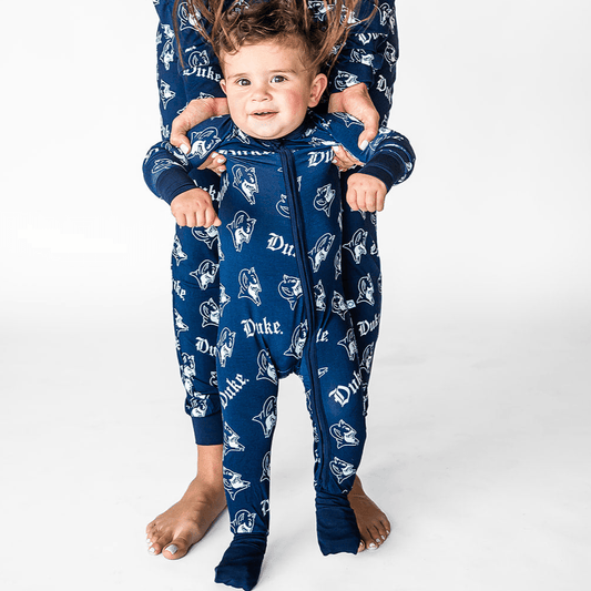 PREORDER Duke University® Navy Gothic Romper - Monkeeroos