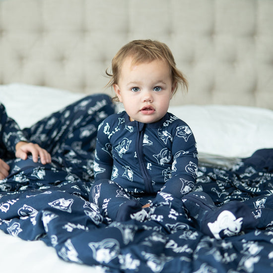 PREORDER Duke University® Navy Gothic Romper - Monkeeroos